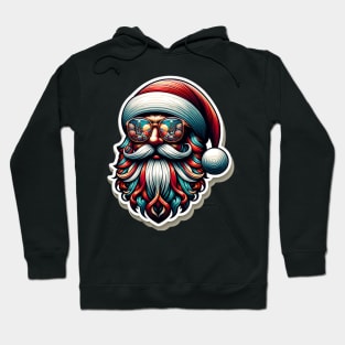 Fashionable Santa: Classic Christmas in a Modern Twist Hoodie